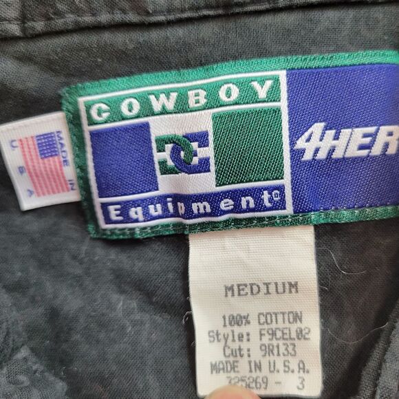 Cowboy Equipment for her western snap-down shirt M - Picture 4 of 5